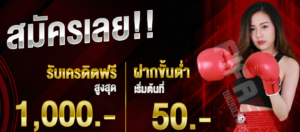 สมัครสมาชิก รับโบนัส 1,000 บาท